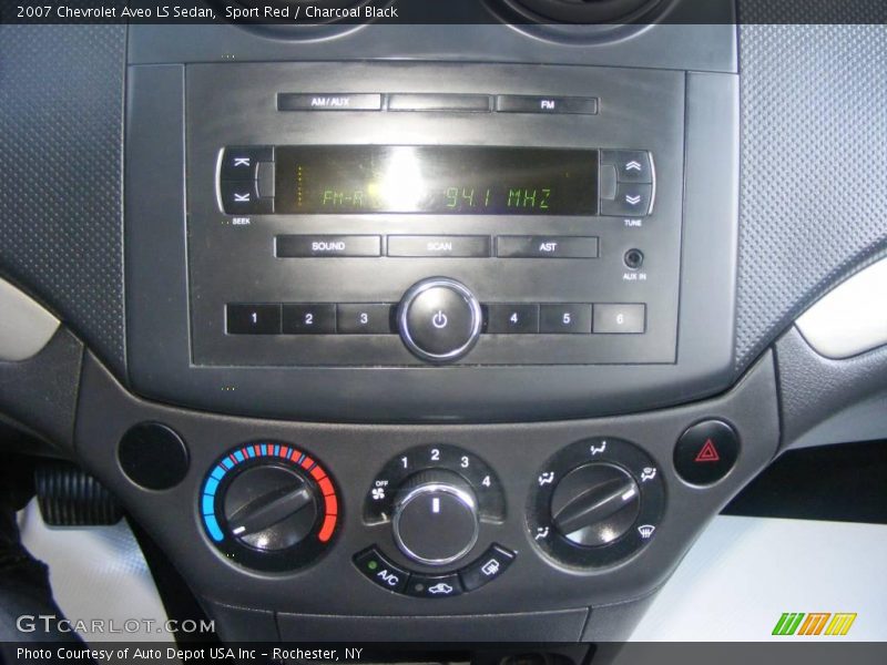 Sport Red / Charcoal Black 2007 Chevrolet Aveo LS Sedan