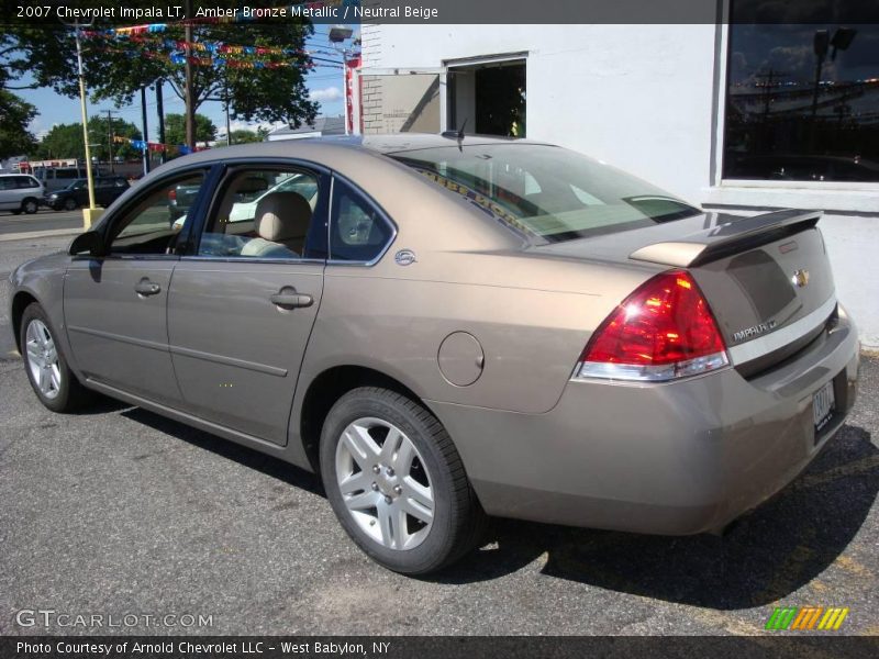 Amber Bronze Metallic / Neutral Beige 2007 Chevrolet Impala LT