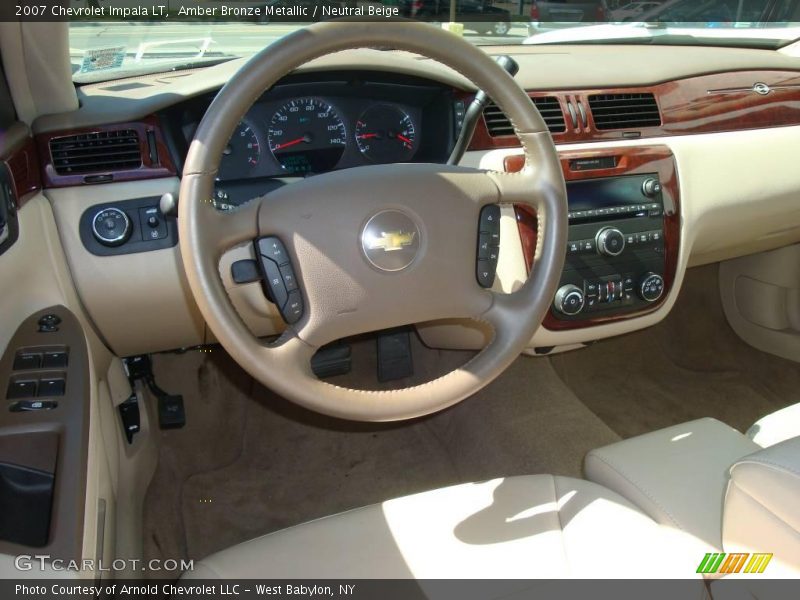Amber Bronze Metallic / Neutral Beige 2007 Chevrolet Impala LT