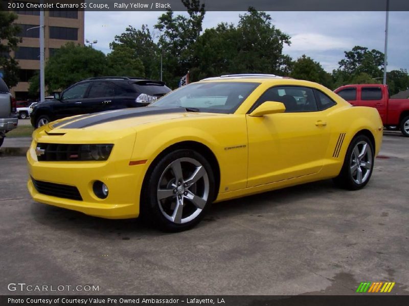 Rally Yellow / Black 2010 Chevrolet Camaro SS Coupe