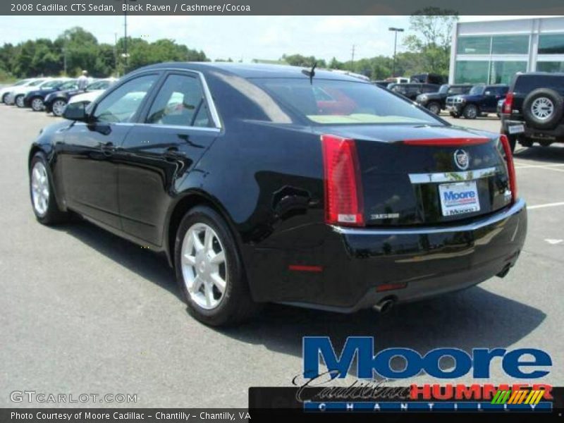 Black Raven / Cashmere/Cocoa 2008 Cadillac CTS Sedan