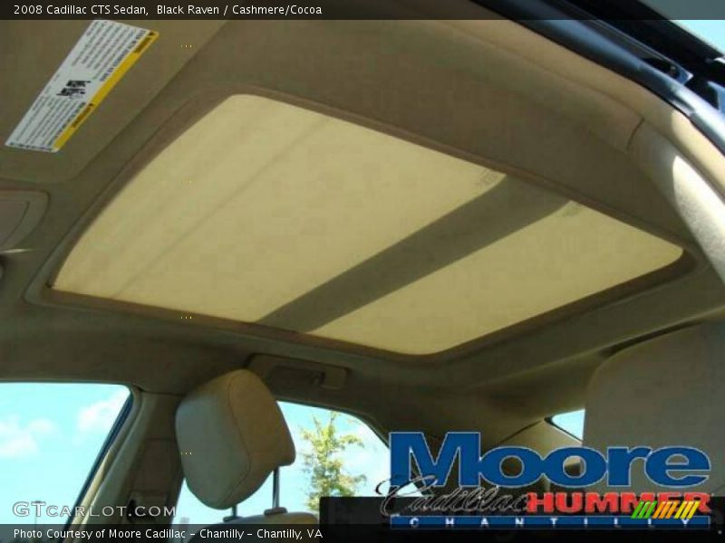 Black Raven / Cashmere/Cocoa 2008 Cadillac CTS Sedan