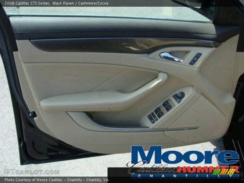 Black Raven / Cashmere/Cocoa 2008 Cadillac CTS Sedan