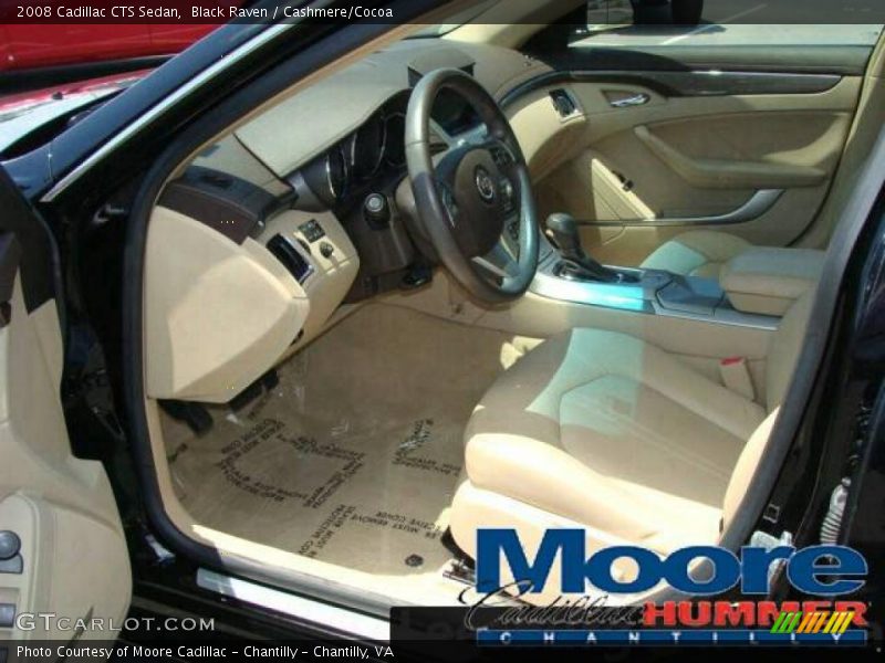 Black Raven / Cashmere/Cocoa 2008 Cadillac CTS Sedan