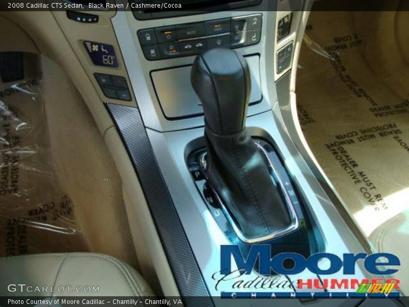 Black Raven / Cashmere/Cocoa 2008 Cadillac CTS Sedan
