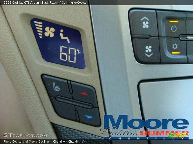 Black Raven / Cashmere/Cocoa 2008 Cadillac CTS Sedan