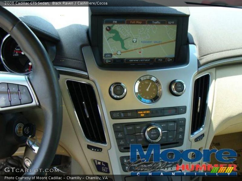 Black Raven / Cashmere/Cocoa 2008 Cadillac CTS Sedan