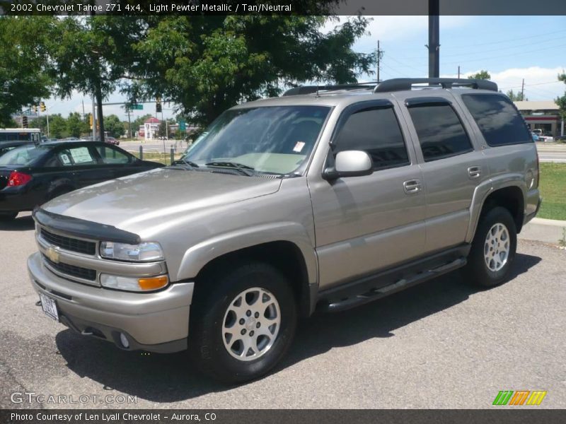Light Pewter Metallic / Tan/Neutral 2002 Chevrolet Tahoe Z71 4x4