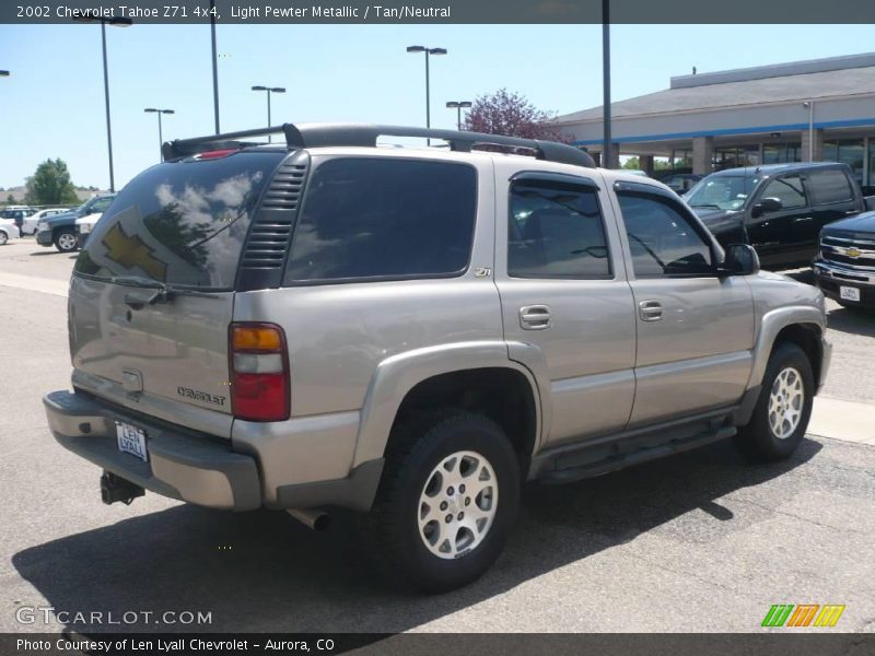 Light Pewter Metallic / Tan/Neutral 2002 Chevrolet Tahoe Z71 4x4