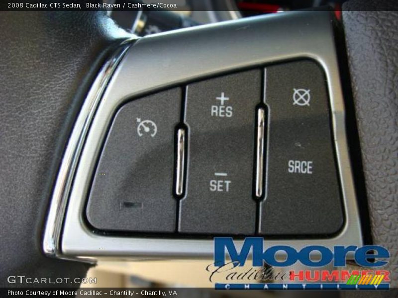 Black Raven / Cashmere/Cocoa 2008 Cadillac CTS Sedan