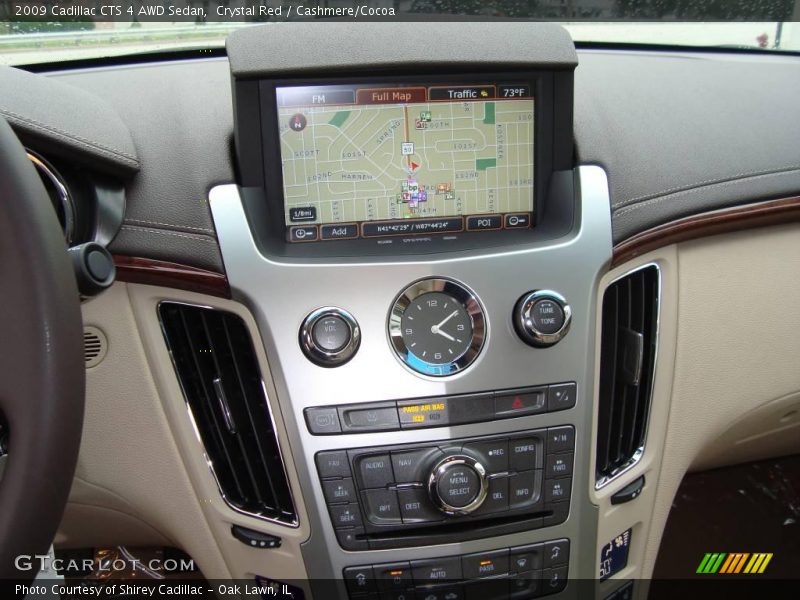 Crystal Red / Cashmere/Cocoa 2009 Cadillac CTS 4 AWD Sedan