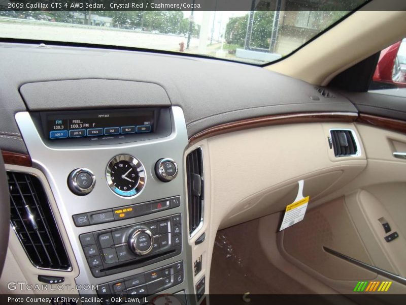 Crystal Red / Cashmere/Cocoa 2009 Cadillac CTS 4 AWD Sedan