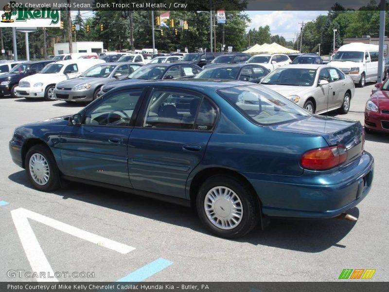 Dark Tropic Teal Metallic / Gray 2002 Chevrolet Malibu Sedan