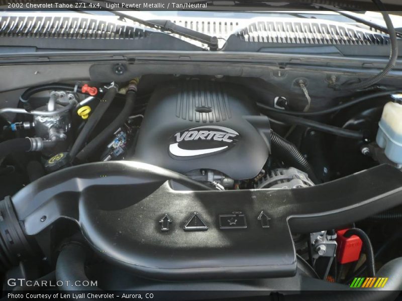 Light Pewter Metallic / Tan/Neutral 2002 Chevrolet Tahoe Z71 4x4