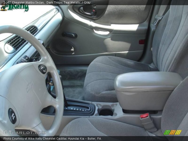 Dark Tropic Teal Metallic / Gray 2002 Chevrolet Malibu Sedan