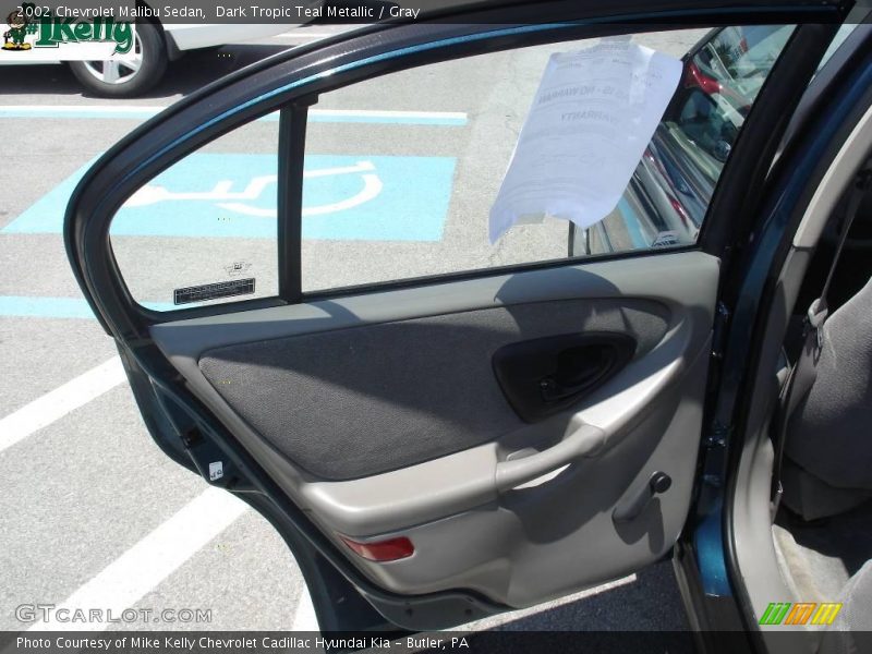 Dark Tropic Teal Metallic / Gray 2002 Chevrolet Malibu Sedan