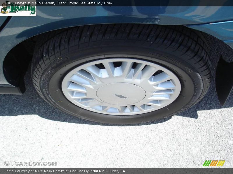 Dark Tropic Teal Metallic / Gray 2002 Chevrolet Malibu Sedan