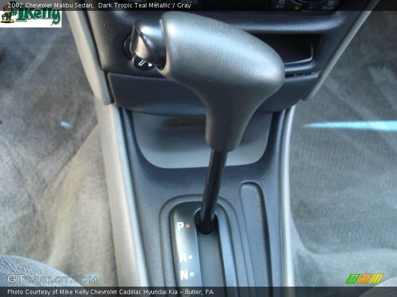 Dark Tropic Teal Metallic / Gray 2002 Chevrolet Malibu Sedan