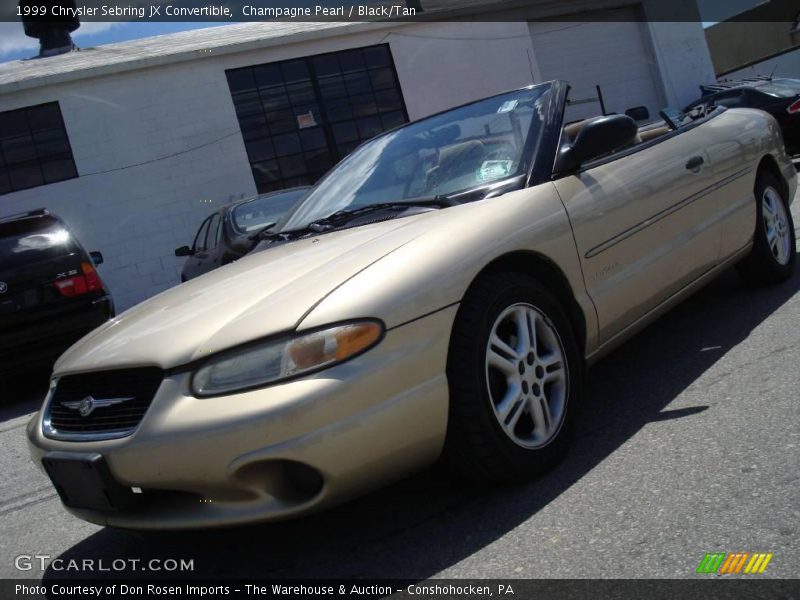 Champagne Pearl / Black/Tan 1999 Chrysler Sebring JX Convertible