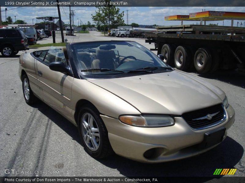 Champagne Pearl / Black/Tan 1999 Chrysler Sebring JX Convertible