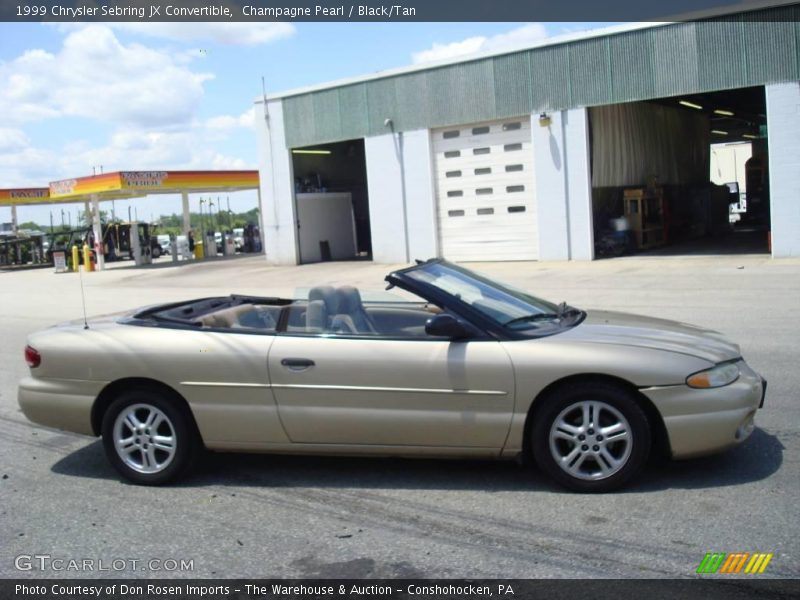Champagne Pearl / Black/Tan 1999 Chrysler Sebring JX Convertible