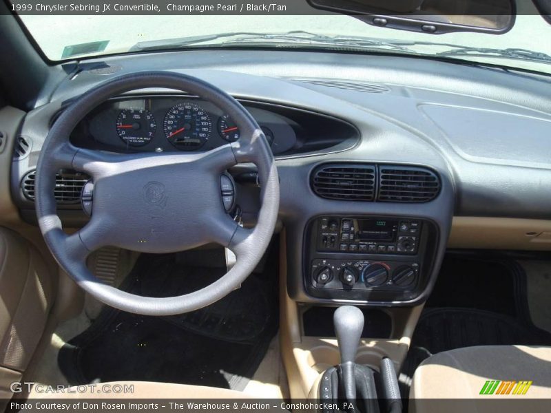 Champagne Pearl / Black/Tan 1999 Chrysler Sebring JX Convertible