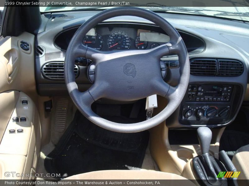 Champagne Pearl / Black/Tan 1999 Chrysler Sebring JX Convertible