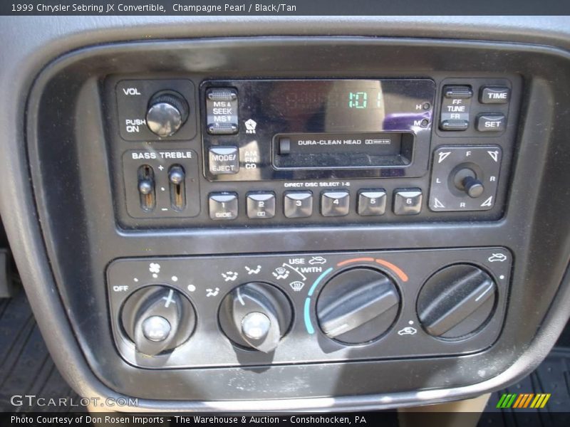 Champagne Pearl / Black/Tan 1999 Chrysler Sebring JX Convertible