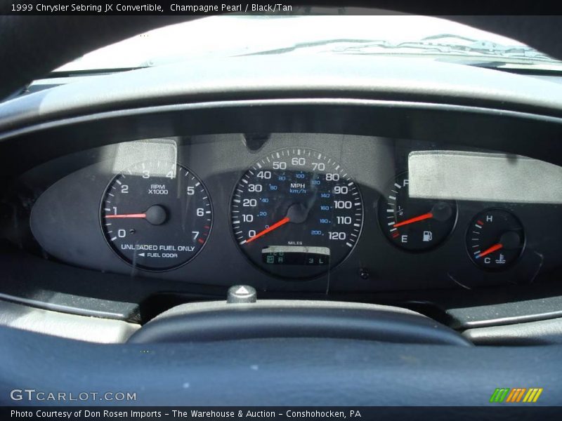 Champagne Pearl / Black/Tan 1999 Chrysler Sebring JX Convertible