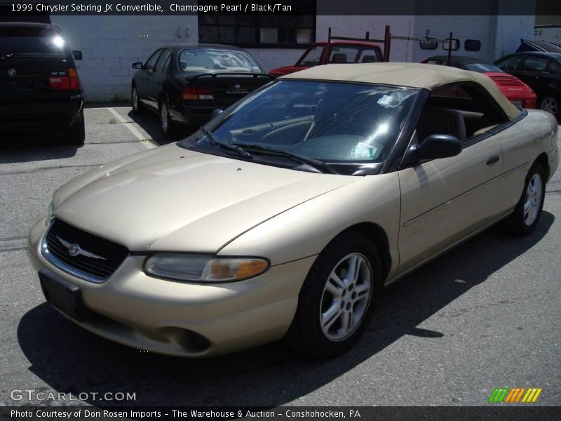 Champagne Pearl / Black/Tan 1999 Chrysler Sebring JX Convertible