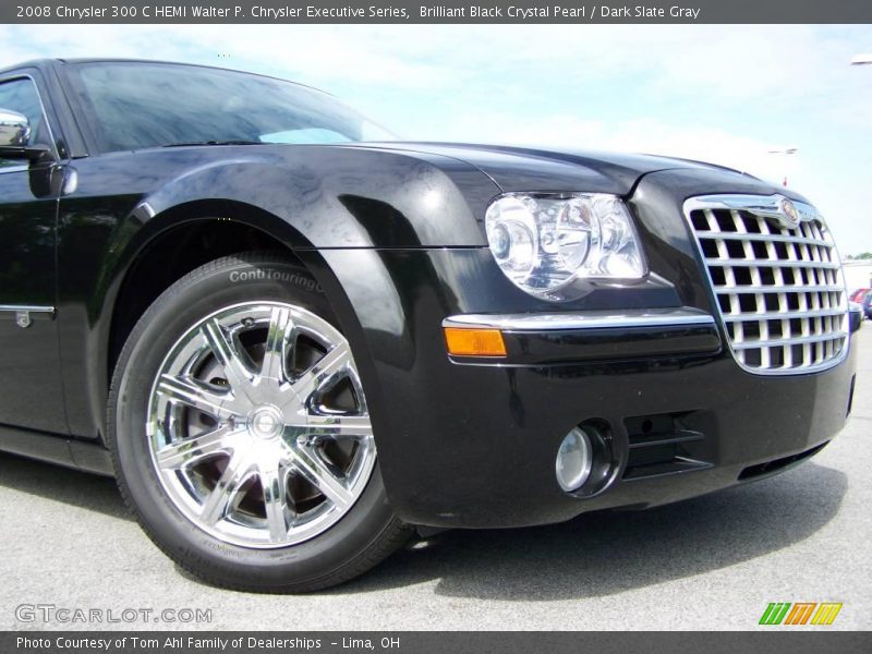 Brilliant Black Crystal Pearl / Dark Slate Gray 2008 Chrysler 300 C HEMI Walter P. Chrysler Executive Series
