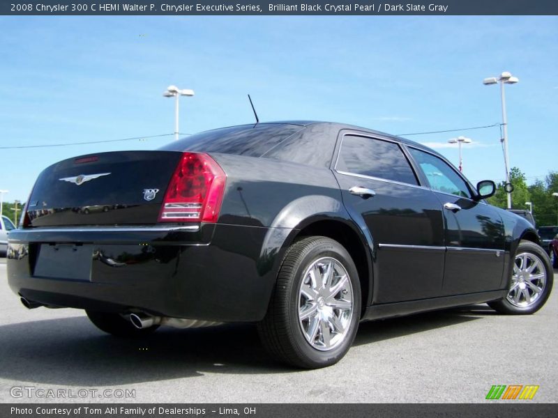 Brilliant Black Crystal Pearl / Dark Slate Gray 2008 Chrysler 300 C HEMI Walter P. Chrysler Executive Series