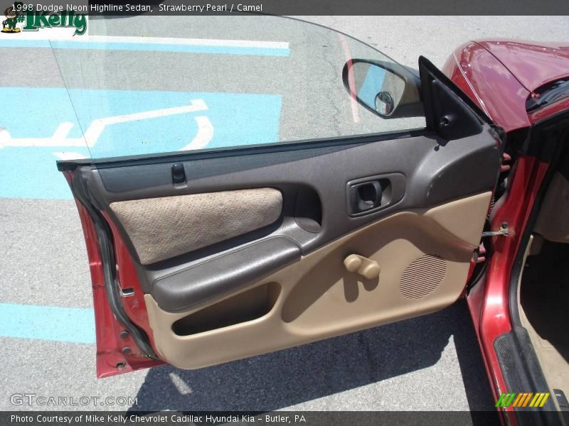 Strawberry Pearl / Camel 1998 Dodge Neon Highline Sedan