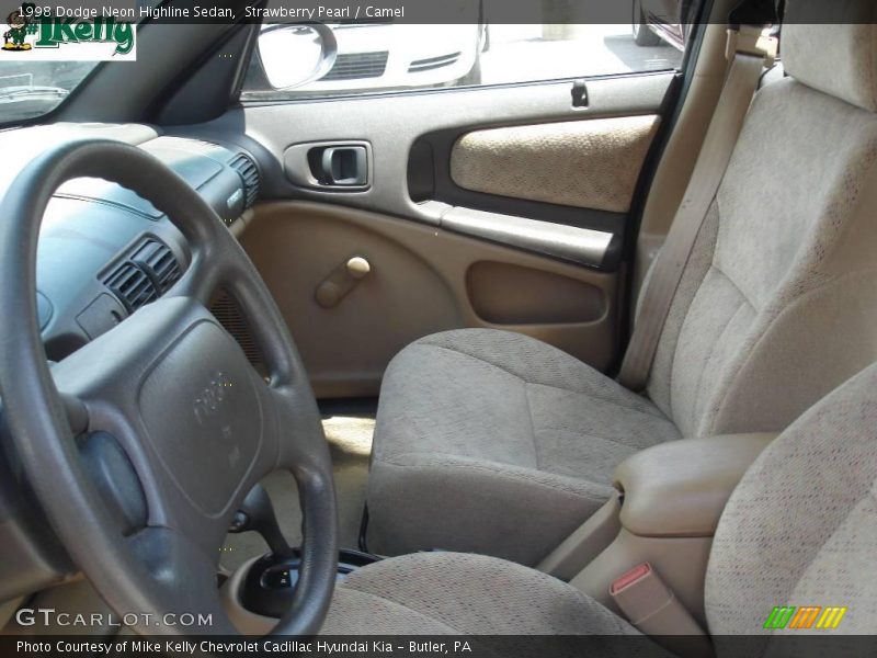 Strawberry Pearl / Camel 1998 Dodge Neon Highline Sedan