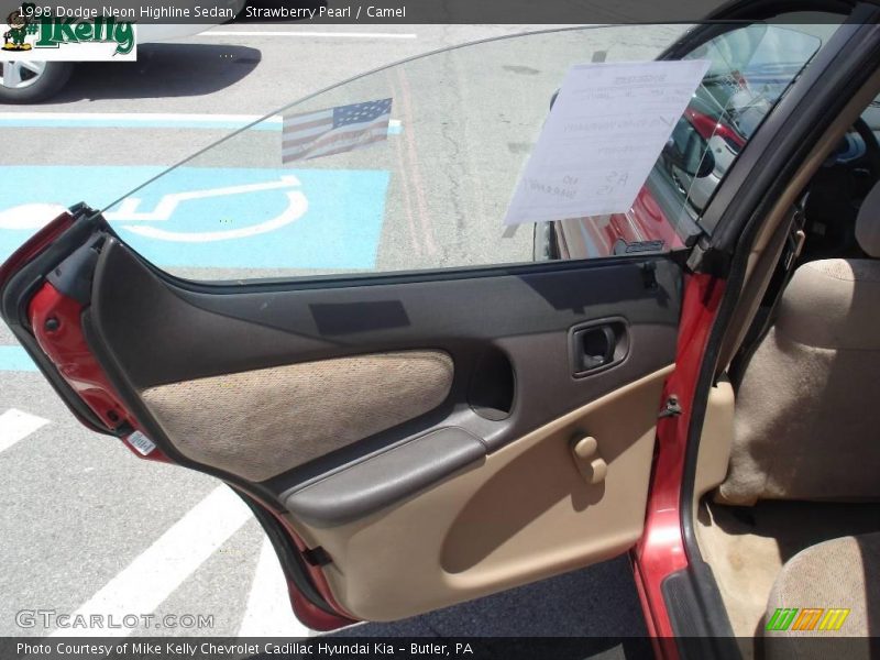 Strawberry Pearl / Camel 1998 Dodge Neon Highline Sedan