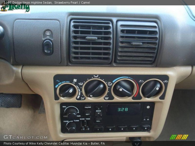 Strawberry Pearl / Camel 1998 Dodge Neon Highline Sedan