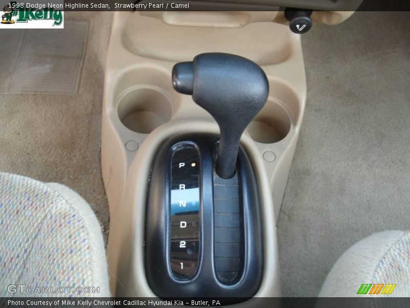 Strawberry Pearl / Camel 1998 Dodge Neon Highline Sedan