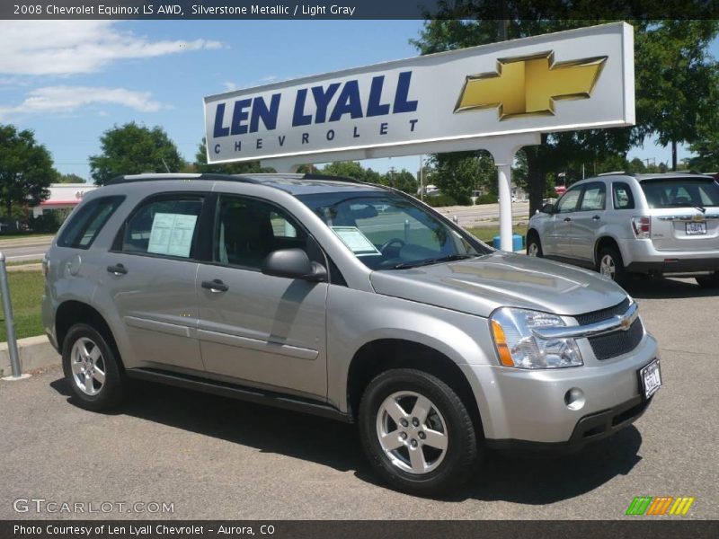 Silverstone Metallic / Light Gray 2008 Chevrolet Equinox LS AWD
