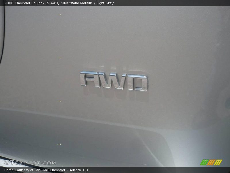 Silverstone Metallic / Light Gray 2008 Chevrolet Equinox LS AWD