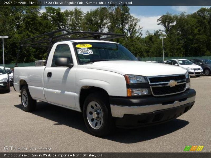 Summit White / Dark Charcoal 2007 Chevrolet Silverado 1500 Classic Regular Cab