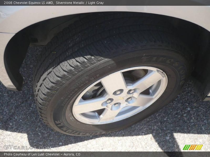Silverstone Metallic / Light Gray 2008 Chevrolet Equinox LS AWD
