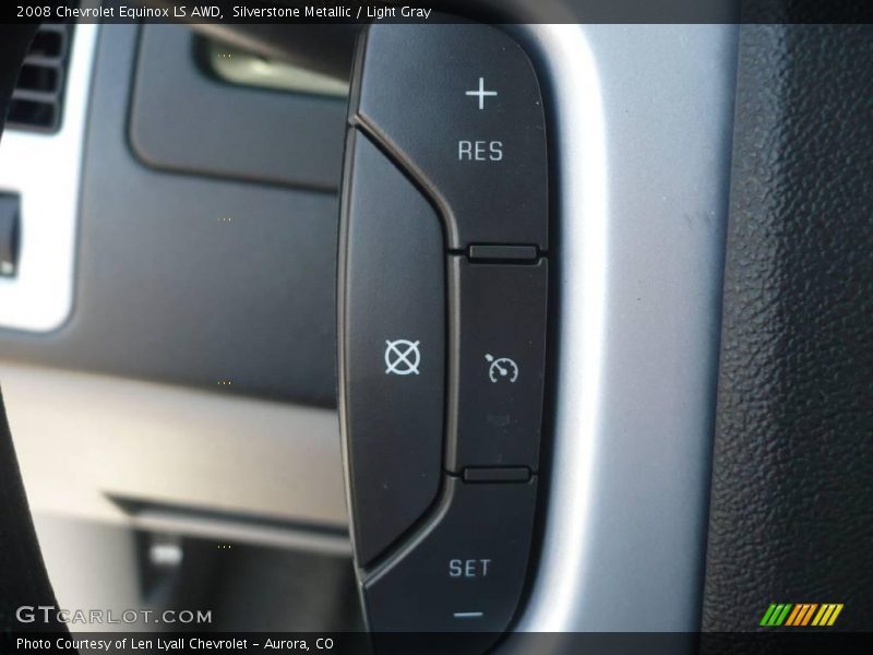 Silverstone Metallic / Light Gray 2008 Chevrolet Equinox LS AWD