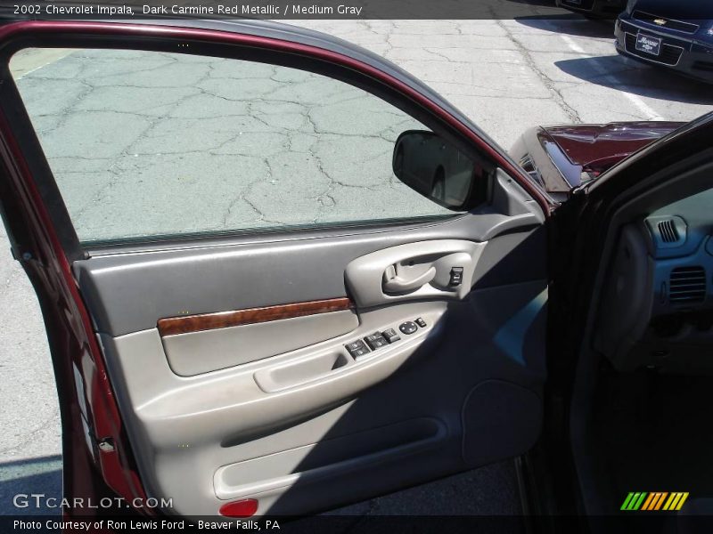 Dark Carmine Red Metallic / Medium Gray 2002 Chevrolet Impala