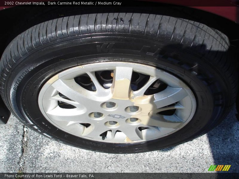 Dark Carmine Red Metallic / Medium Gray 2002 Chevrolet Impala