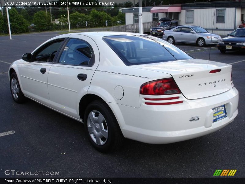 Stone White / Dark Slate Gray 2003 Dodge Stratus SE Sedan