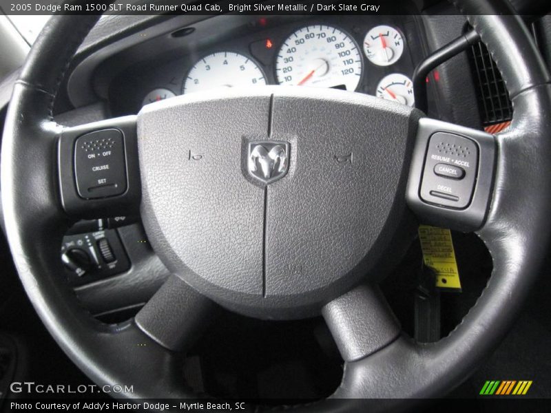 Bright Silver Metallic / Dark Slate Gray 2005 Dodge Ram 1500 SLT Road Runner Quad Cab