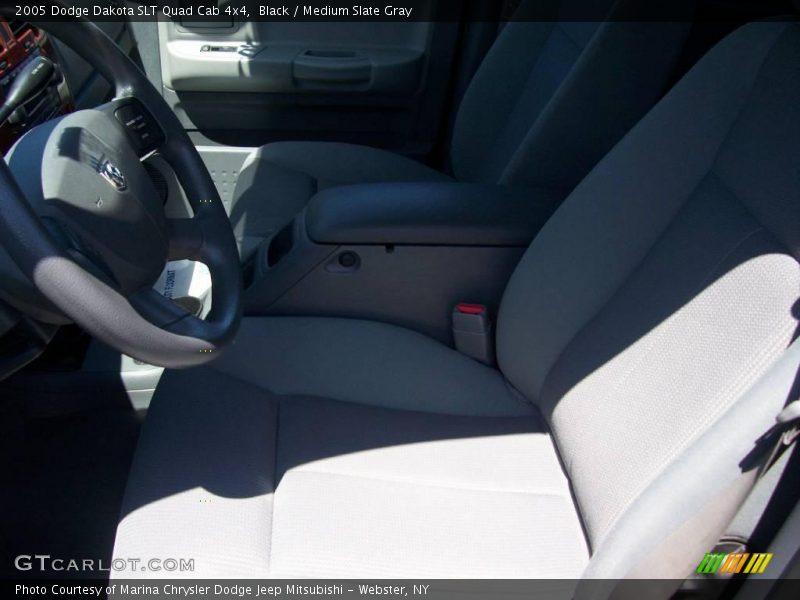 Black / Medium Slate Gray 2005 Dodge Dakota SLT Quad Cab 4x4