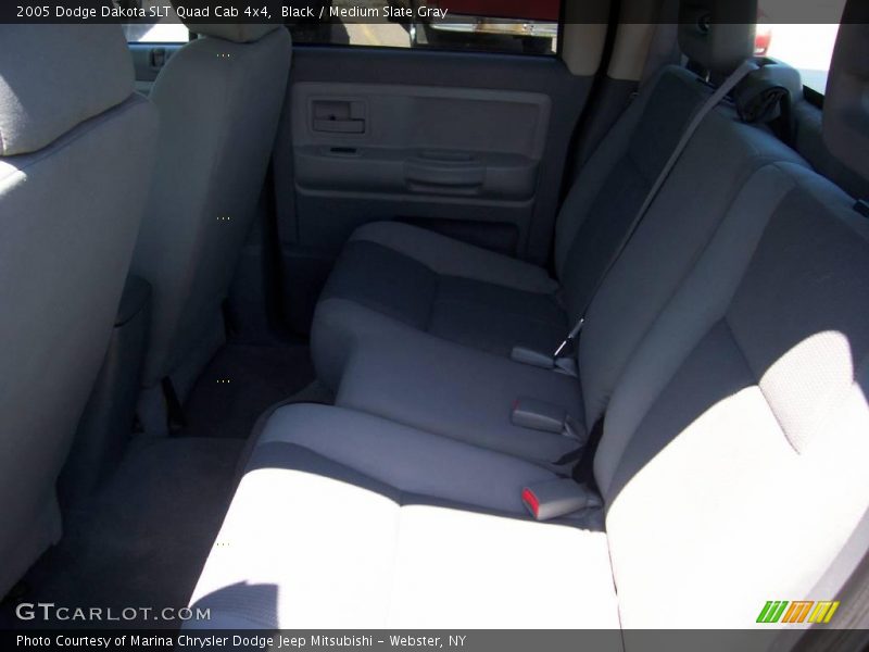 Black / Medium Slate Gray 2005 Dodge Dakota SLT Quad Cab 4x4