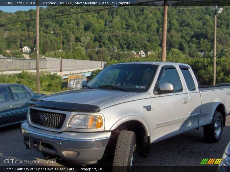 Silver Metallic / Medium Graphite 2000 Ford F150 XLT Extended Cab 4x4