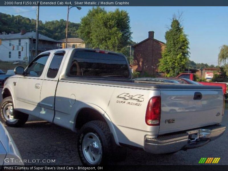 Silver Metallic / Medium Graphite 2000 Ford F150 XLT Extended Cab 4x4